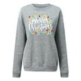 thumbnail image 4 of Pntutb Navidad moda mujer Casual manga larga cuello redondo impreso señoras sudadera tops Pntutb Pntutb-4405, 4 of 4
