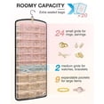 thumbnail image 1 of Xihbxyly Organizador de Joyas, Organizador Colgante de Dos Lados, 32 Bolsillos y 20 Bolsas de Pvc, Colgador para Collares y Aretes, Fácil de Colgar En El Armario, Ideal para Viajar, Tamaño 37 X 82 Cm, 1 of 7