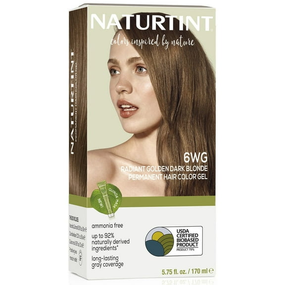 Naturtint 6WG Radiant Golden Dark Blonde Permanent Hair Color, 1 Pack (Packaging May Vary)