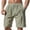 Army Green, variant on Men's Quick-Dry Summer Sports Shorts, Casual Zippered Multi-Pocket Outdoor Shorts with Breathable Mesh Lining ,Gray M