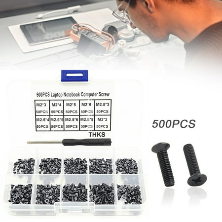 

500Pcs Cross Screw Set Micro Countersunk Head M2-M3 Machine Screw Installation