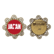 thumbnail image 1 of Broche de flores bandera de Japón Unbranded para mujeres y niñas 3.8 cm, 1 of 3