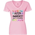 thumbnail image 3 of Inktastic Autism Awareness Support and Understanding Puzzle Pieces Women's V-Neck T-Shirt, 3 of 5