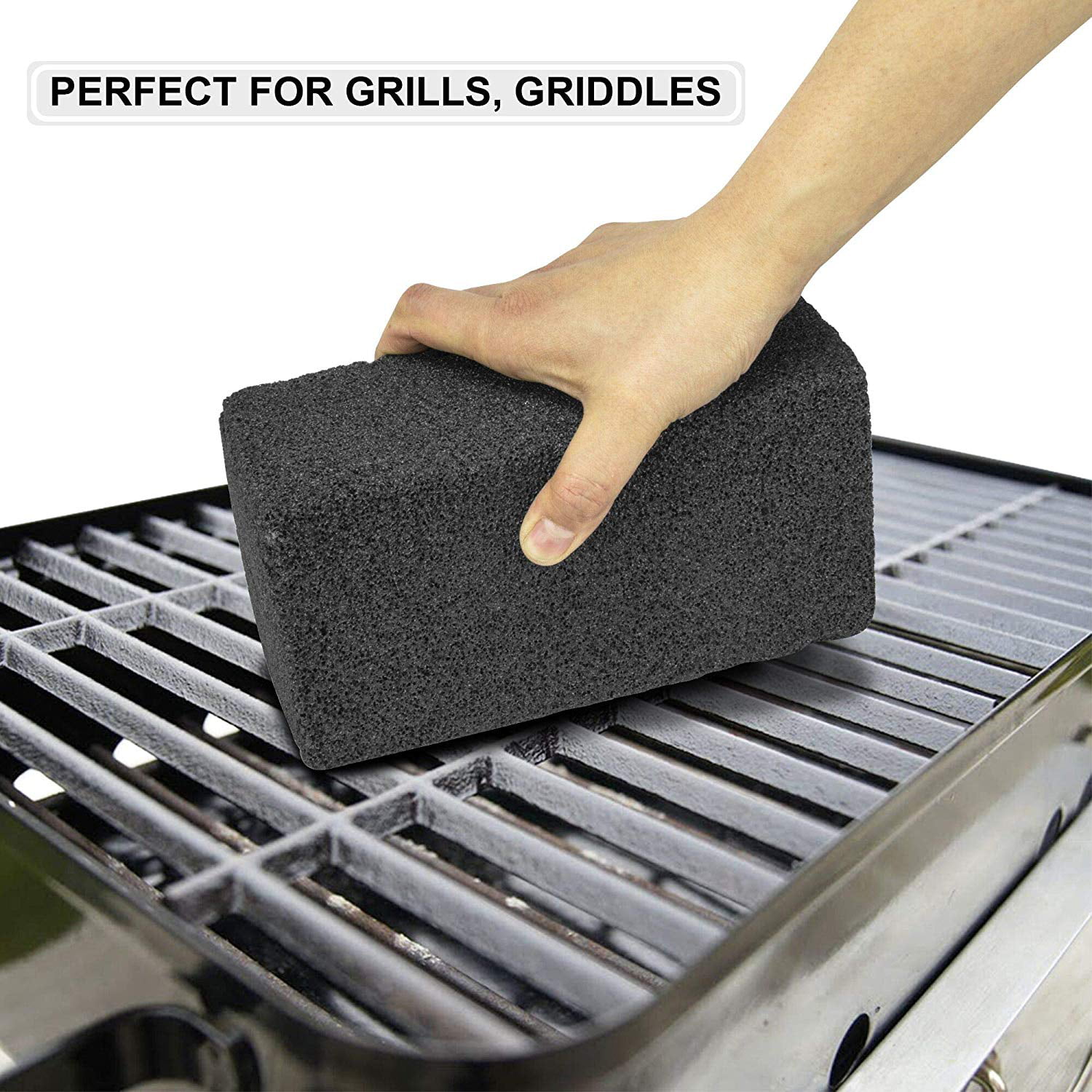 2x Grill Cleaning Brick Home Griddle Clean Block BBQ Flat Top Stain Remover 