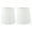 Off White, variant on Meriville Set of 2 Eggshell Linen Clip On Chandelier Lamp Shades, 4-inch by 5-inch by 5-inch