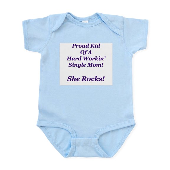 CafePress - My Mom Rocks! Infant Creeper - Baby Light Bodysuit, Size Newborn - 24 Months