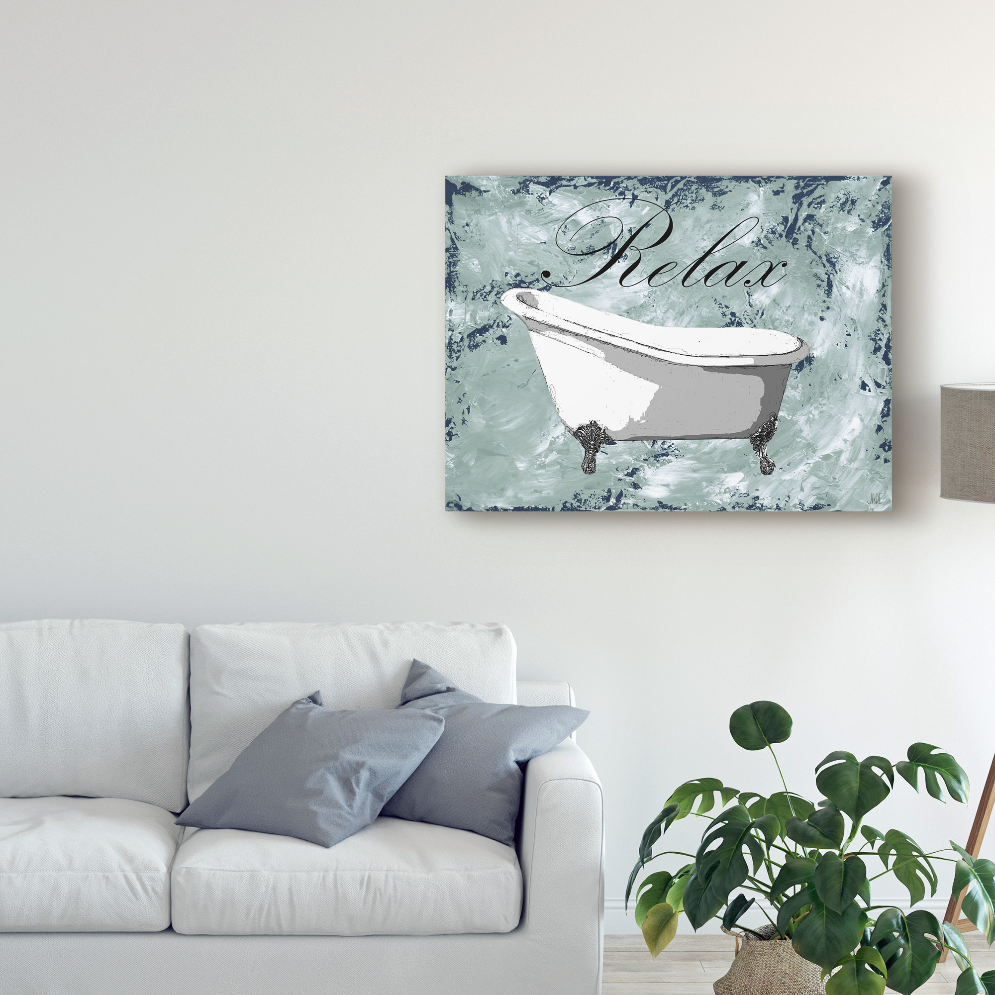 Trademark Fine Art 'Relax Refresh II' Canvas Art by Jade Reynolds