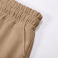 thumbnail image 7 of Girls Athletic Shorts Basic Classic Soft Shorts Loose Comfortable Kids Summer Clothing Khaki 15-16 Years, 7 of 7