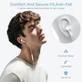 thumbnail image 4 of [2 paquetes] Auriculares USB C para iPhone 16/16 Pro Max/16 Pro/16 Plus/15 Pro Max, [certificado MFi] Auriculares USBC Auriculares iPhone 16 con cable con micrófono y control de volumen Auriculares es, 4 of 5
