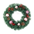 thumbnail image 2 of Fek888 Christmas Decorations Wreath Door Christmas Wreath Rattan Christmas Decoration Wreath Door Hanging Hotel Scene, 2 of 6