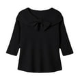 thumbnail image 4 of MESSUEN Crew Neck Sweater for Women Long Sleeve Sweaters for Women Baggy Sweater Womens Sweaters Winter Ladies Sweaters for Winter Knit Sweater for Women Black L, 4 of 4