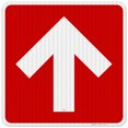 thumbnail image 1 of Up Arrow Sign, 24x24 Reflective Aluminum EGP, 1 of 1