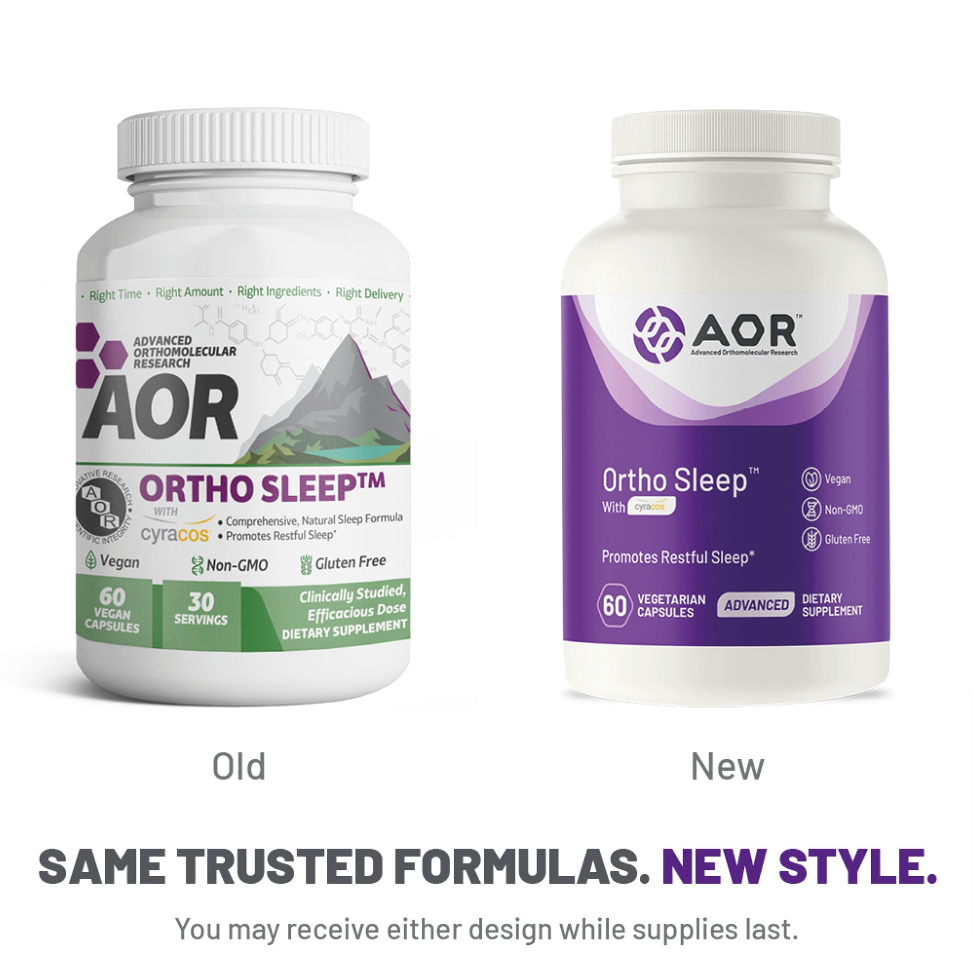 Advanced Orthomolecular Research AOR Ortho Sleep™ with Cyracos, 60 Capsules