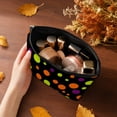 thumbnail image 7 of Halloween Zipper Cosmetic Bag, Multi Patterns Spooky Makeup Pouch, Reusable Canvas Travel Storage Bag for Toiletries, Accessories, Vanity Organizer, 7 of 7