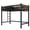 Black, variant on Bellemave Twin XL Loft Bed with Storage Basket and Bookshelf, Heavy Duty Loft Beds Frame with Clothing Rack and Safety Wavy Guardrails, Large Under-Bed Space for Bedroom (Blackļ¼