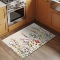 thumbnail image 3 of Watercolor Wildflowers Bathroom Rug Washable 2x3 Entryway Rug Non Slip Farmhouse Botanical Flowers Herbs Front Door Mat Low Pile Indoor Doormat Throw Floor Carpet for Kitchen Bedroom Entrance, 3 of 7
