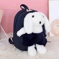 thumbnail image 4 of CUZIBR Corduroy Bunny Kids Backpack Soft Detachable Plush Mini School Bag Lightweight Toddler Bookbag For Preschool Little Girls Outdoor Walking Trip Daily Use, 4 of 4