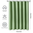thumbnail image 2 of SIXLON Sage Green Waterproof Polyester Waffle Shower Curtain with 12 Hooks, 72" x 72", 2 of 6