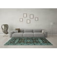 thumbnail image 3 of Ahgly Company Indoor Rectangle Persian Light Blue Traditional Area Rugs, 8' x 10', 3 of 4