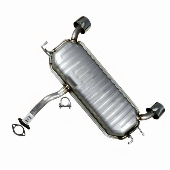 Northeastern Exhaust Rear Muffler Fits 2005-2008 Hyundai Tucson 2.7L - Direct Fit | Stainless Steel | Includes Gaskets & Clamp