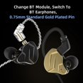 thumbnail image 4 of Hifi cableado en auriculares auriculares auriculares de bricolaje 1ba+1dd piloto Híbrido hifi dj corriendo auricular deportivo, 4 of 7