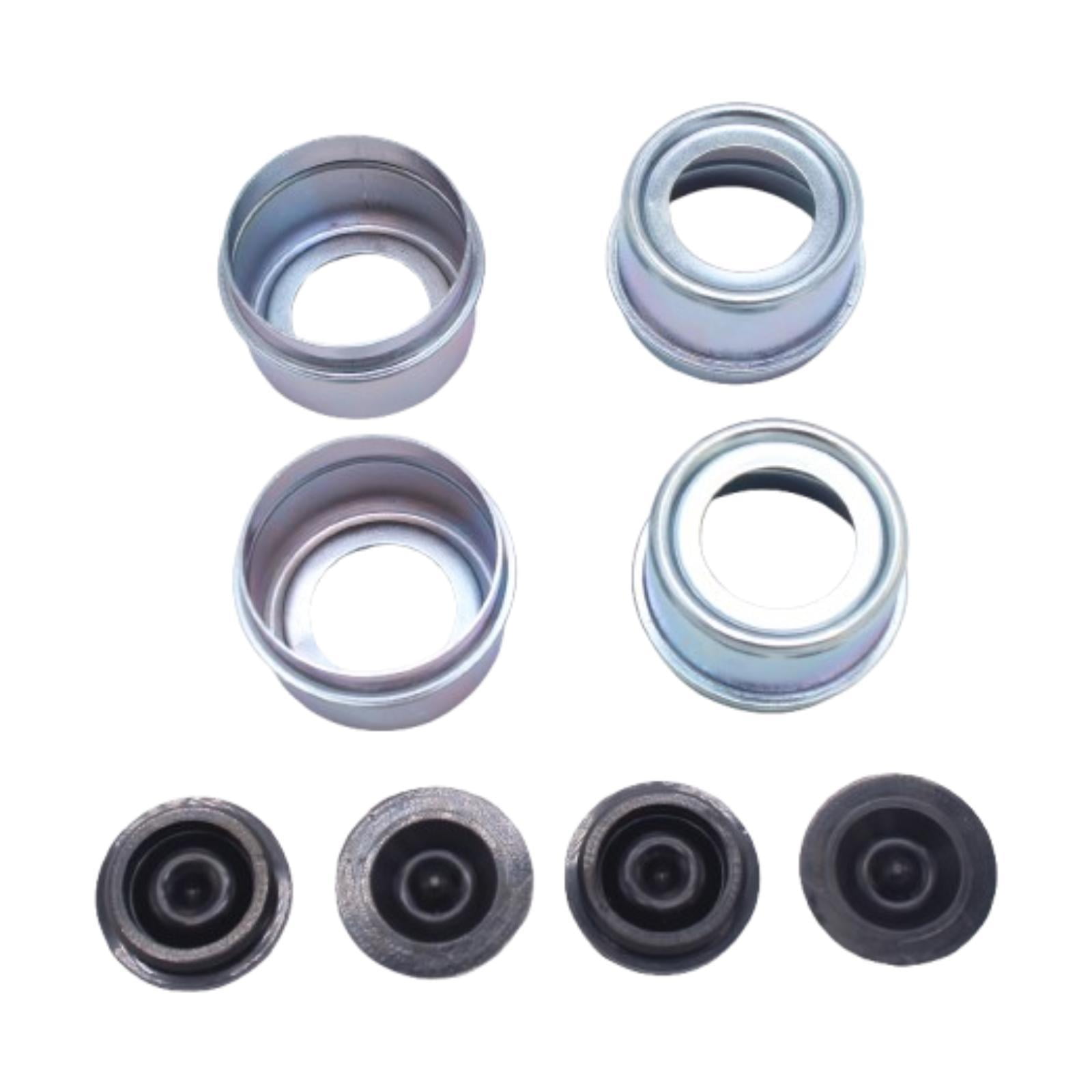 AOCISKA Cubierta De Grasa Para Cojinetes De Remolque, 2 Juegos De Tapones Antipolvo De 1.98 Pulgadas Con 2 Tapones De Grasa De Goma Adicionales, Tapa De Grasa Para Cubo De Remolque