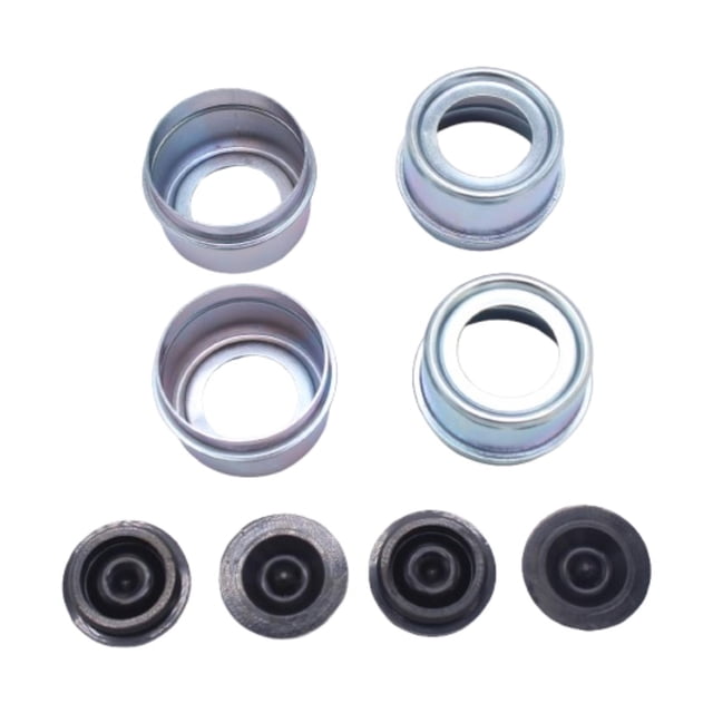 Miulika Dust Cap with Rubber Plug Campers Axle Dust Cap Cup Garage Trailer Hub Cover