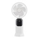 thumbnail image 1 of Small handheld fan with digital display foldable design 5 speed low noise portable cooling fan personal air conditioner Qinghai, 1 of 5