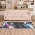 thumbnail image 2 of Yayeee Runner Rug for Bedroom 2'x6' Machine Washable Hallway Non Slip Mat, Black, 2 of 8