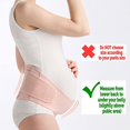 thumbnail image 4 of pink Cinturón abdominal para mujeres embarazadas, cinturón de soporte abdominal transpirable para mujeres embarazadas, cinturón ajustable, 4 of 5