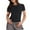 Black-A5, variant on YDKZYMD Crop Tops for Women Party Wear Slim Fitted Crew Neck Teen Girls Tight Shirt Short Sleeve Y2k Layering Athletic Basic Tee Trendy Cute Juniors Tops Black XS