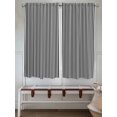 thumbnail image 6 of Bedroom Curtains 63 Inches length, Black White Stripe Window Treatment Curtain Drapes, Modern Minimalist Geometric Striped Rod Pocket Curtain Panels for Living Room Kitchen, 42"x63", 2 Panels, 6 of 7