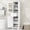 White, variant on Tall Bathroom Storage Cabinet with 2 Storage Doors, 72“ Narrow Storage Cabinet with 4 Adjustable Shelves and Drawer, Standing Pantry Cupboard for Kitchen, Dining Room, Living Room, Black