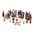 thumbnail image 3 of Casas de invierno de Navidad, luces LED de pueblo, edificios de pueblo de invierno de Navidad para Halloween, estatuilla de pueblo, decoración de, 3 of 8