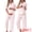 Pink, variant on DARING DIVA Women's Maternity Nursing Pajama Sets Breastfeeding Button Down S Deep Green