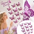 thumbnail image 3 of 12 Pack,Butterfly Wall Decor Hollow-Out,Birthday Party Supplies for Student Shower,Removable Decals, 3 of 5