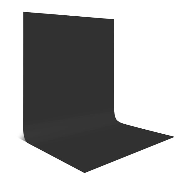 1 * 1.5m/ 3.3 * 4.9ft Photography Background Screen Photography Backdrop Photo Studio Props Washable Durable Non-Woven Fabric Material, Black Color
