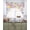 Pink Gray, variant on Easter Eggs Swag Valances for Windows, Small Curtains Drapes, Butterfly Flowers Spring Watercolor Branch Floral Kitchen Window Curtains Over Sink Window Treatment Valance for Bedroom/Bathroom 56"x36"