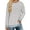 Light Grey, variant on Sweatshirt for Women Long Sleeve Tunic Tops Color Block Crewneck Sweatshirts Side Split