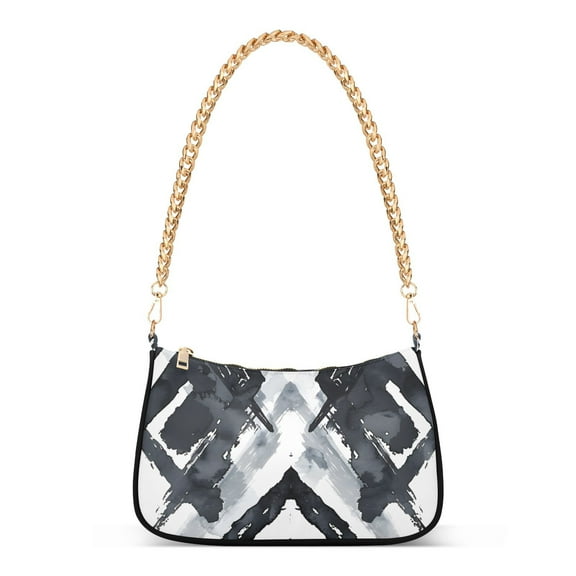 Black TotemWomen Small Shoulder Bag Crossbody Tote Hobo Bags Purse Clutch Handbags with Chain Strap for Women