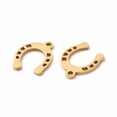 thumbnail image 3 of 20pcs 201 Stainless Steel Horseshoe Golden 13.5x10.5x1mm Hole: 1mm, 3 of 3