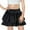 Black, variant on Summer Saving! Ashirexll Summer Skirts, Midi Skirt, Fashion Girls' Solid Color Elastic Waist Casual Half Skirt Versatile Skirt
