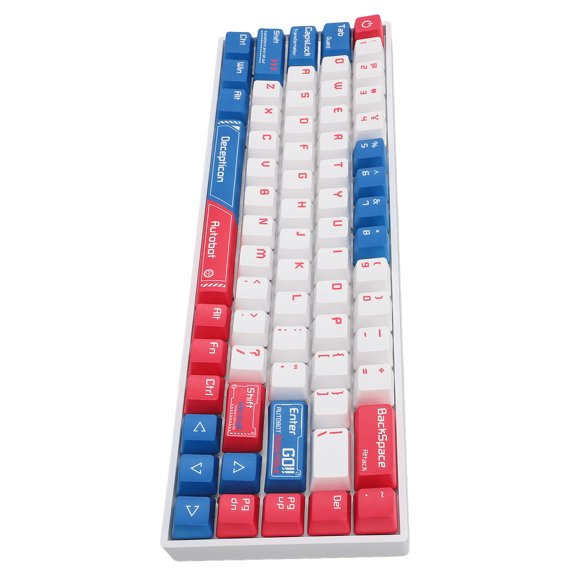 Computer Keyboard, Mechanical Keyboard 68 Key Wireless 2.4G 3 Mode Connection for Home