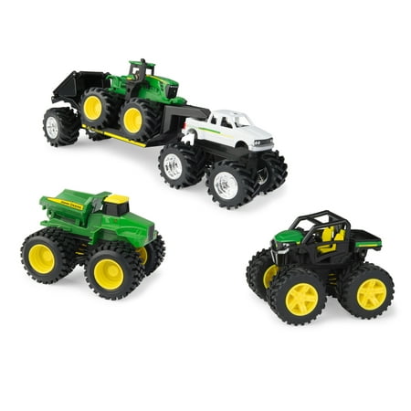 John Deere Toy Tractor Set, Monster Treads Value Set, 5 Piece