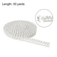 thumbnail image 2 of Uxcell Lace Trim Ribbon 30 Yards 0.39 Inch Cotton Elastic Trim for Craft,Gift Wrappers,Headbands,White Style 22, 2 of 5