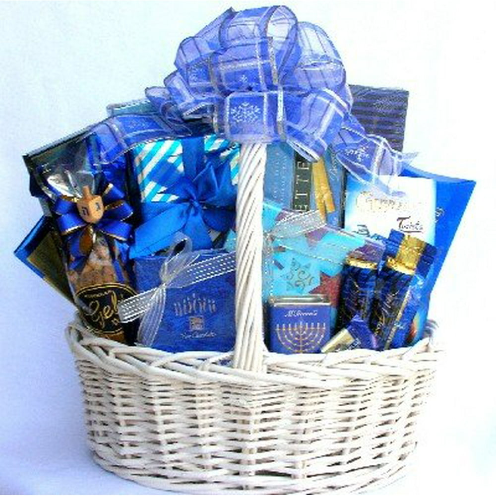 Happy Hanukkah Gourmet Gift Basket to Celebrate Hanukkah