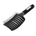 thumbnail image 1 of Professional Ribs Comb Women Wet Massage Styling Tool Hairbrush(Black), 1 of 6