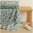 thumbnail image 4 of Soimoi Green Cotton Cambric Fabric Insect & Cat Animal Print Fabric by Yard 42 Inch Wide, 4 of 7