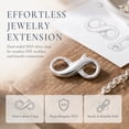 thumbnail image 5 of Necklace Bracelet Extender Clasps and Closures S925 Silver Plated Neckalce Connector Clasps for Bracelet Anklet DIY Jewelry Finding Supplies, 5 of 13