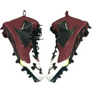 NEW Under Armour Spine Fierce MC Mid Football Cleats Black / Crimson Sz 14 M